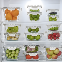 Glass Tupperware with Plastic Lid – 1000 ml